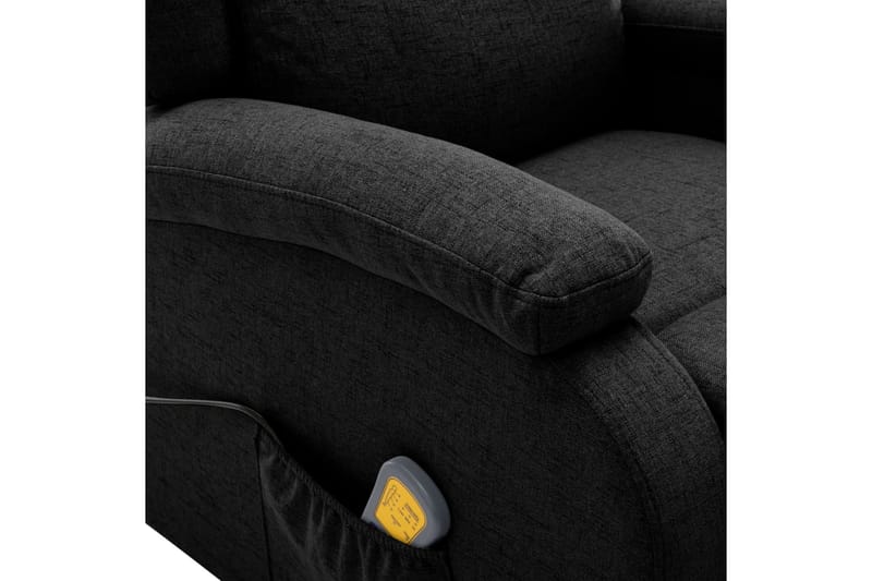 Fåtölj recliner svart tyg - Svart - Möbler - Stolar & fåtöljer - Fåtölj - Massagestol & massagefåtölj