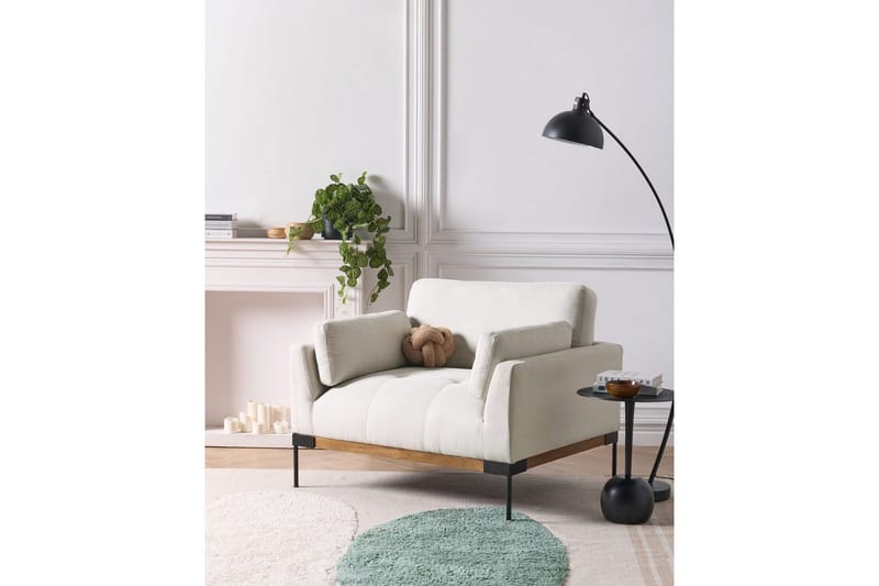 Fåtölj Skaven Beige/svart - Beige/svart - Möbler - Stolar & fåtöljer - Fåtölj - Fåtölj utan armstöd