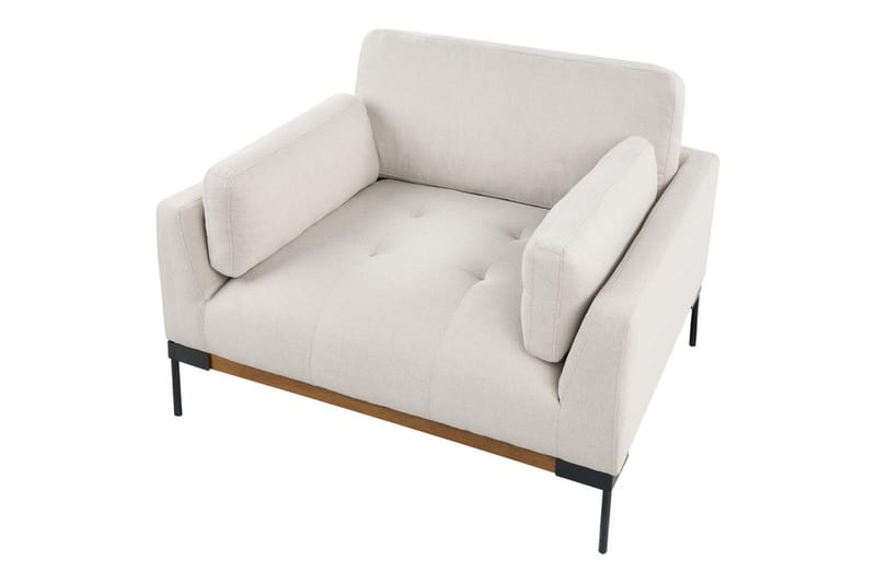 Fåtölj Skaven Beige/svart - Beige/svart - Möbler - Stolar & fåtöljer - Fåtölj - Fåtölj utan armstöd