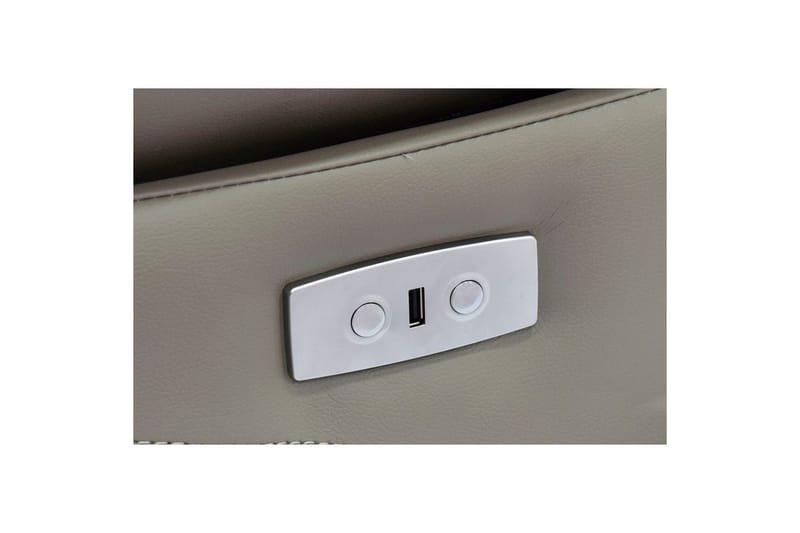 Fåtölj Southbrook Ljusgrå, PU/trä/metall, Elektrisk vilstol - Ljusgrå, PU/trä/metall, Elektrisk vilstol - Möbler - Stolar & fåtöljer - Fåtölj - Biofåtölj & reclinerfåtölj