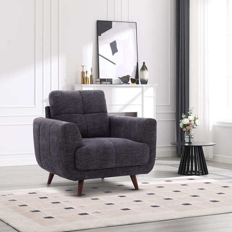 Fåtölj Steve - Mörkgrå - Möbler - Stolar & fåtöljer - Fåtölj - Clubfåtölj