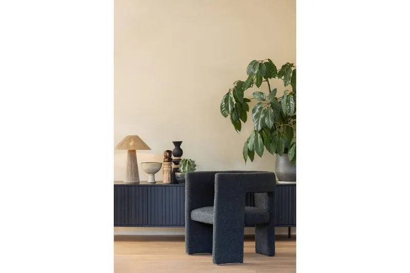 Fåtölj Tiwa - Mörkgrå - Möbler - Stolar & fåtöljer - Fåtölj