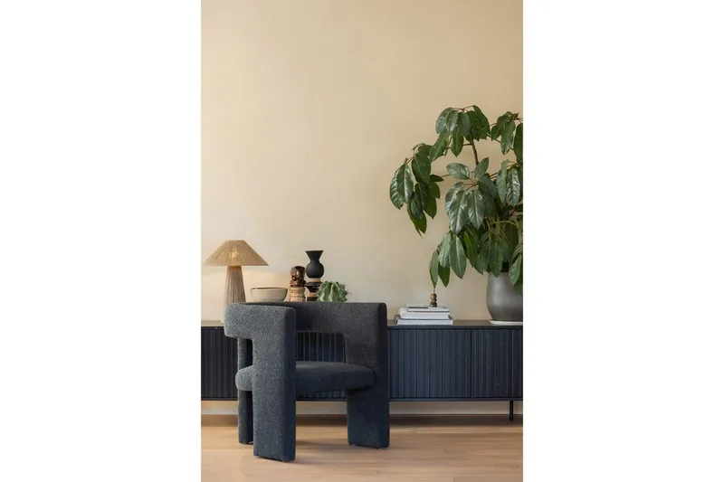 Fåtölj Tiwa - Mörkgrå - Möbler - Stolar & fåtöljer - Fåtölj