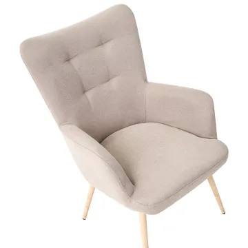 Fåtölj Vejle - Beige - Möbler - Stolar & fåtöljer - Fåtölj - Öronlappsfåtölj