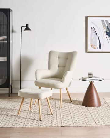 Fåtölj Vejle - Ljusbeige - Möbler - Stolar & fåtöljer - Fåtölj - Öronlappsfåtölj