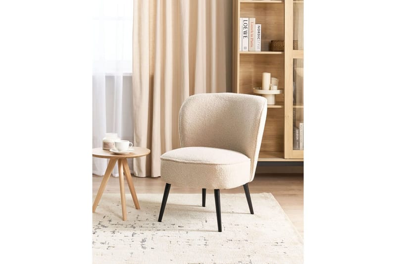 Fåtölj Voss - Beige, svart - Möbler - Stolar & fåtöljer - Fåtölj - Fåtölj utan armstöd