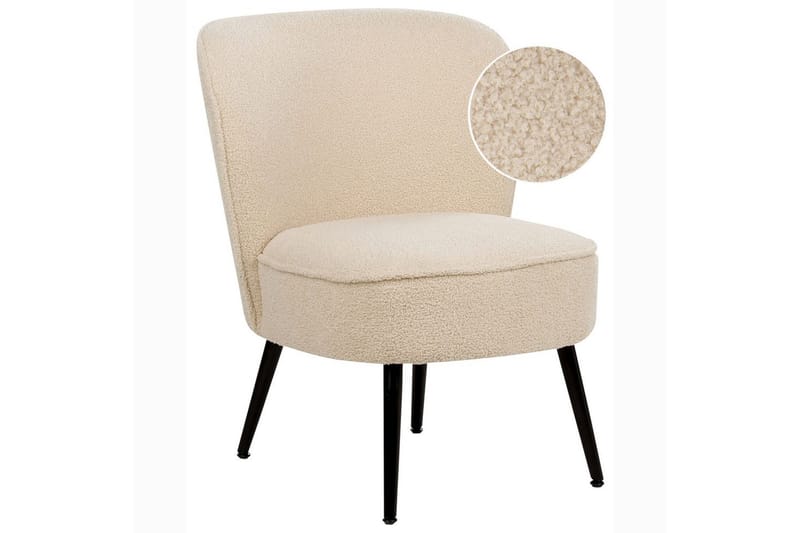 Fåtölj Voss - Beige, svart - Möbler - Stolar & fåtöljer - Fåtölj - Fåtölj utan armstöd