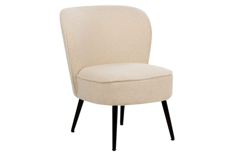 Fåtölj Voss - Beige, svart - Möbler - Stolar & fåtöljer - Fåtölj - Fåtölj utan armstöd