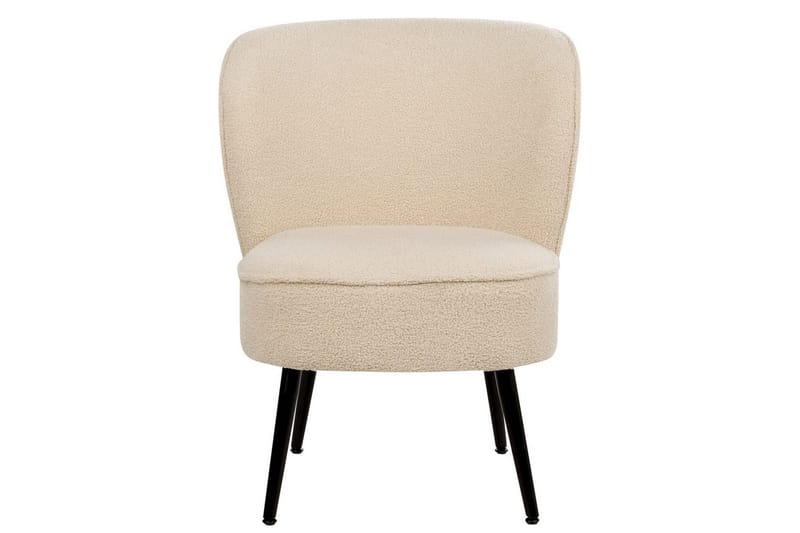 Fåtölj Voss - Beige, svart - Möbler - Stolar & fåtöljer - Fåtölj - Fåtölj utan armstöd