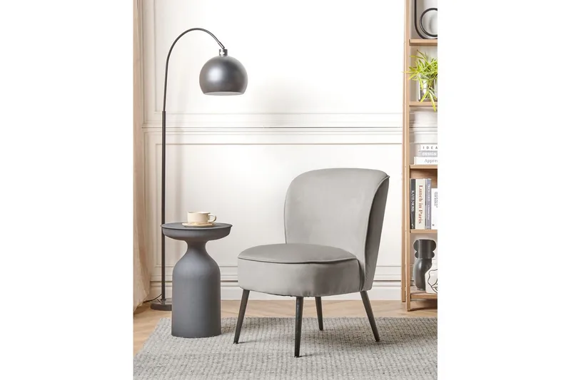 Fåtölj Voss - Grå, svart - Möbler - Stolar & fåtöljer - Fåtölj - Fåtölj utan armstöd