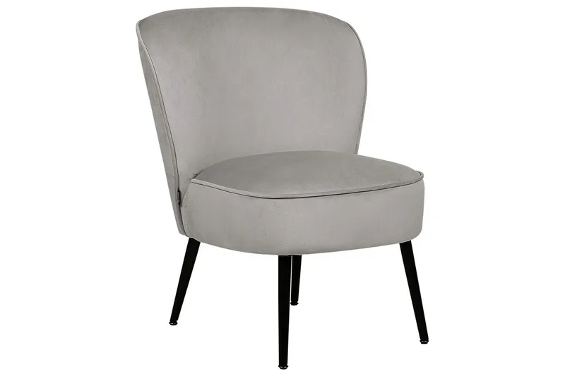 Fåtölj Voss - Grå, svart - Möbler - Stolar & fåtöljer - Fåtölj - Fåtölj utan armstöd
