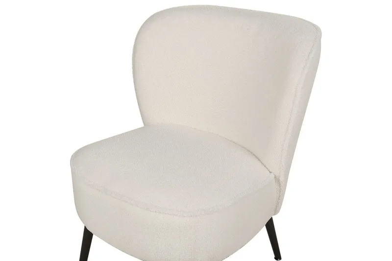 Fåtölj Voss - Vit, Svart - Möbler - Stolar & fåtöljer - Fåtölj - Fåtölj utan armstöd