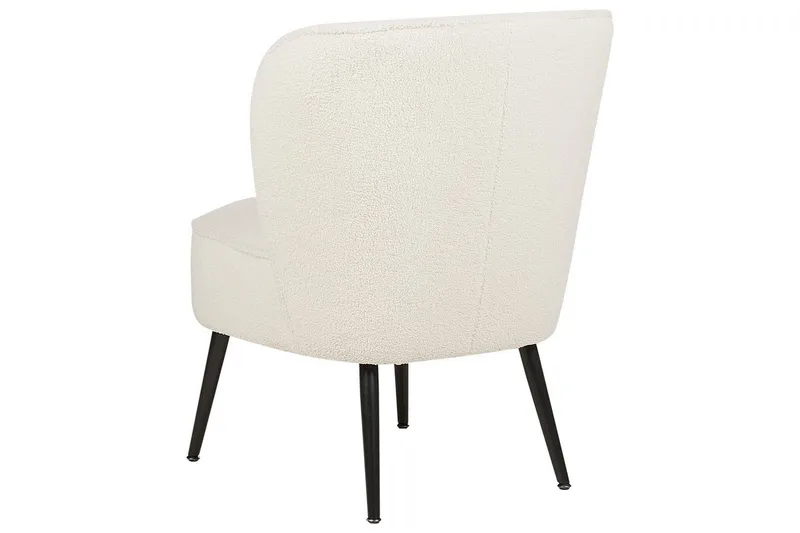 Fåtölj Voss - Vit, Svart - Möbler - Stolar & fåtöljer - Fåtölj - Fåtölj utan armstöd