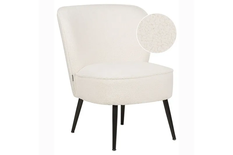 Fåtölj Voss, Vit, Svart