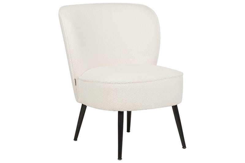 Fåtölj Voss - Vit, Svart - Möbler - Stolar & fåtöljer - Fåtölj - Fåtölj utan armstöd