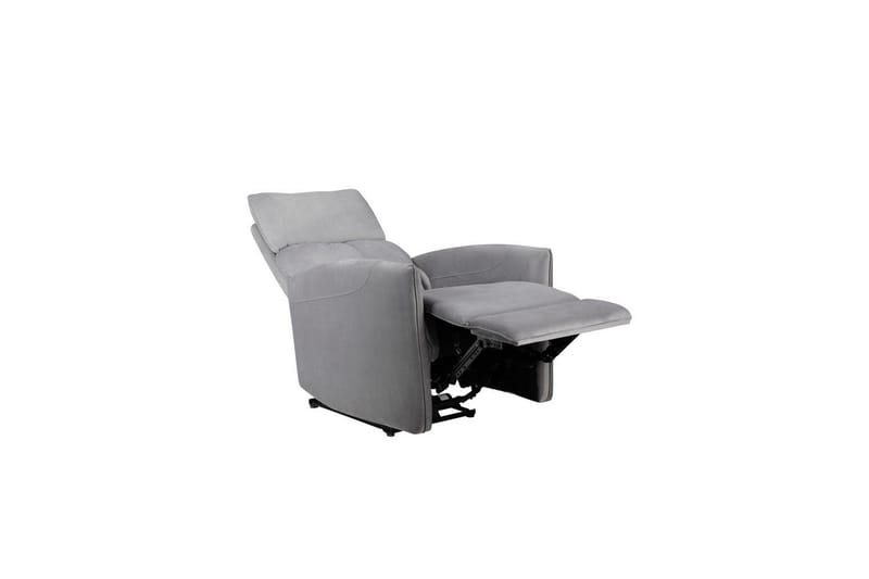 Fåtölj Pineto Grå, Sammet/Metall/Trä - Grå, Sammet/Metall/Trä - Möbler - Stolar & fåtöljer - Fåtölj - Biofåtölj & reclinerfåtölj