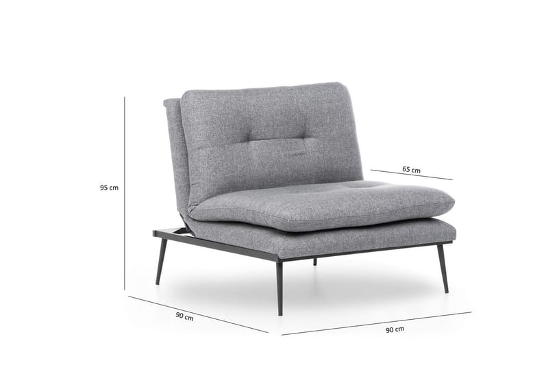 Bramelia Fåtölj - Grå - Möbler - Stolar & fåtöljer - Fåtölj - Fåtölj utan armstöd
