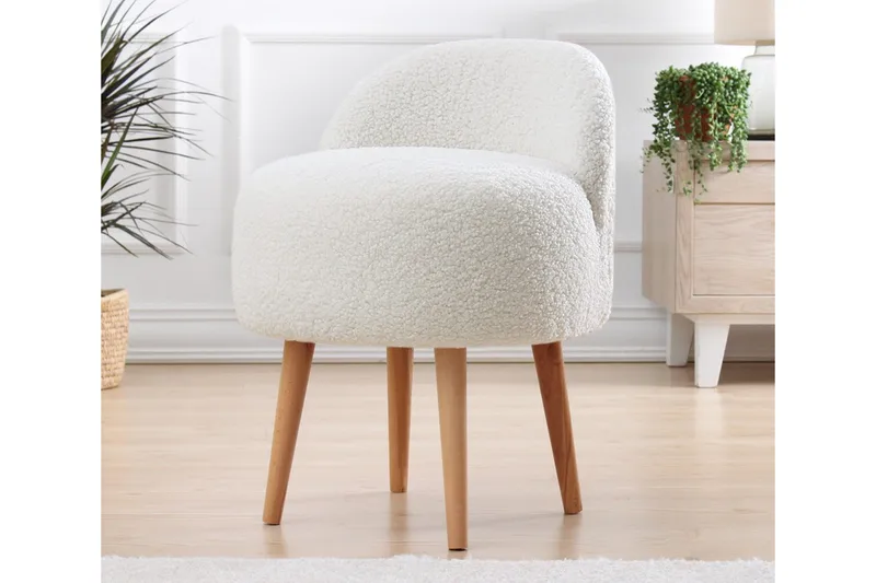 Brookings Fåtölj 48 cm - Vit - Möbler - Stolar & fåtöljer - Fåtölj - Fåtölj utan armstöd