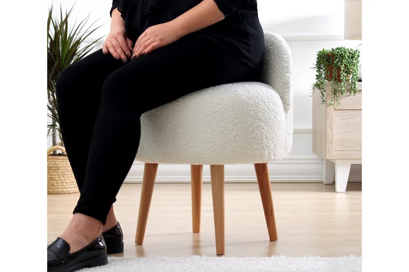 Brookings Fåtölj 48 cm - Vit - Möbler - Stolar & fåtöljer - Fåtölj - Fåtölj utan armstöd