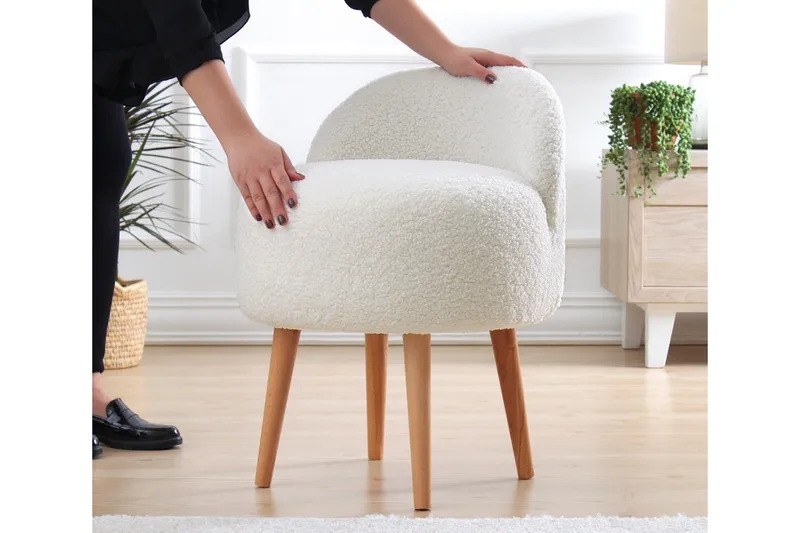 Brookings Fåtölj 48 cm - Vit - Möbler - Stolar & fåtöljer - Fåtölj - Fåtölj utan armstöd