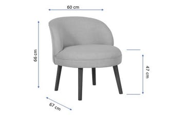 Ciraulo Fåtölj med Armstöd - Röd - Möbler - Stolar & fåtöljer - Fåtölj - Fåtölj utan armstöd