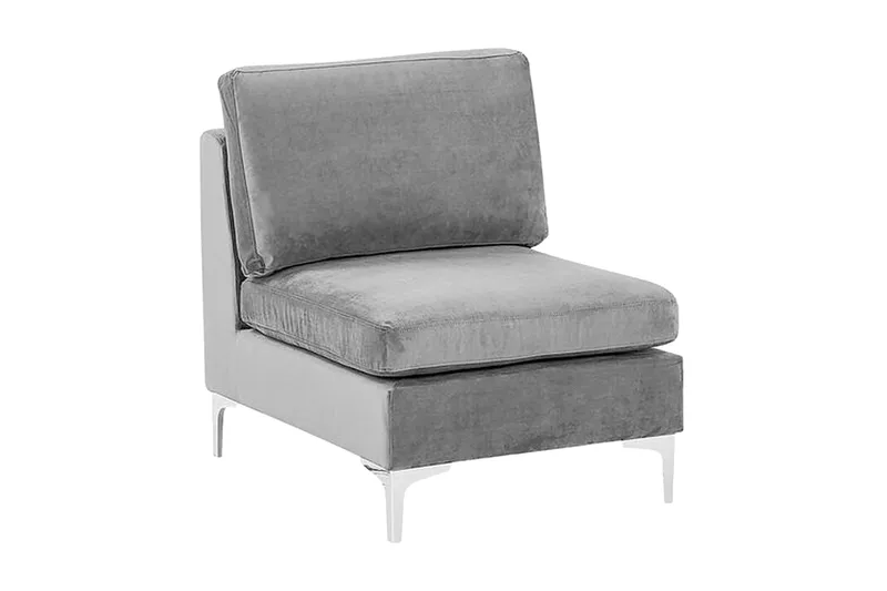 Evja 1-sits Modul - Sammet/Grå - Möbler - Stolar & fåtöljer - Fåtölj - Fåtölj utan armstöd