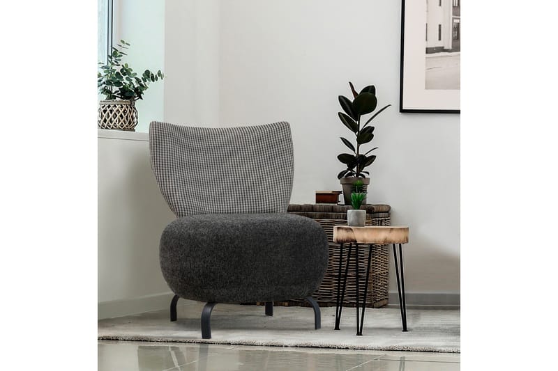 Lolya Fåtölj - Antracit/Svart - Möbler - Stolar & fåtöljer - Fåtölj - Fåtölj utan armstöd