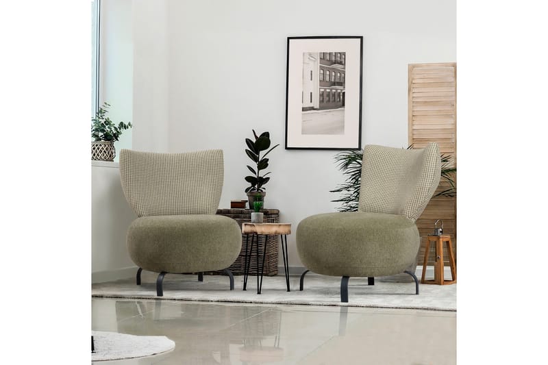 Lolya Fåtölj - Grön/Natur - Möbler - Stolar & fåtöljer - Fåtölj - Fåtölj utan armstöd