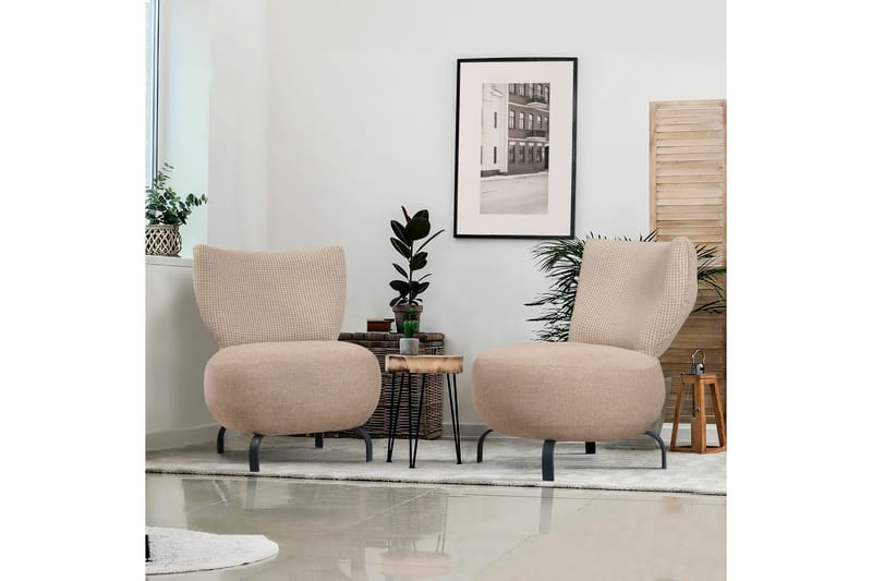 Lolya Fåtölj - Krämvit/Natur - Möbler - Stolar & fåtöljer - Fåtölj - Fåtölj utan armstöd