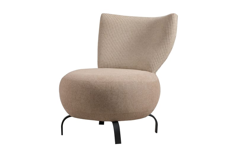 Lolya Fåtölj - Krämvit/Svart - Möbler - Stolar & fåtöljer - Fåtölj - Fåtölj utan armstöd