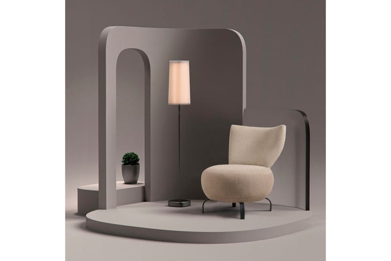 Lolya Fåtölj - Krämvit/Svart - Möbler - Stolar & fåtöljer - Fåtölj - Fåtölj utan armstöd