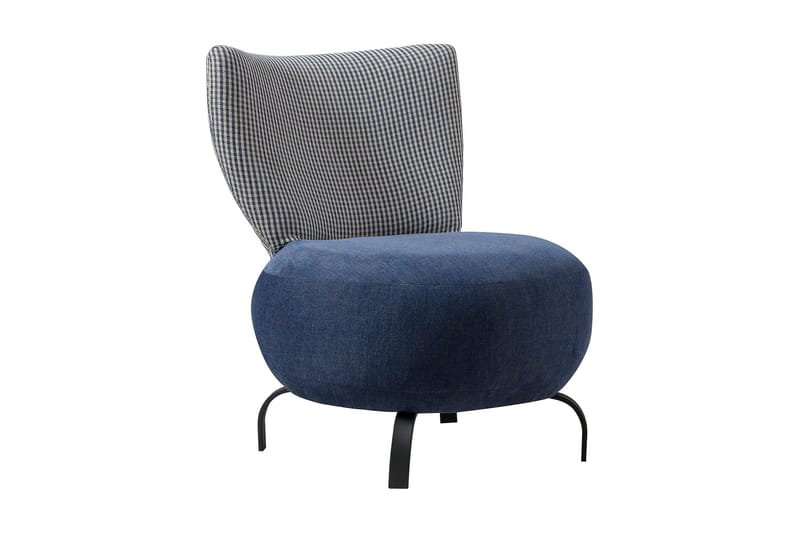 Lolya Fåtölj - Mörkblå/Natur - Möbler - Stolar & fåtöljer - Fåtölj - Fåtölj utan armstöd