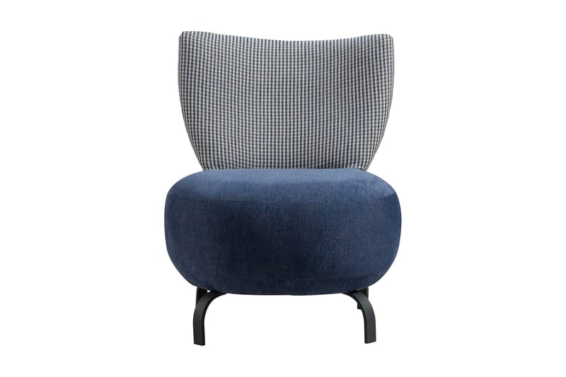 Lolya Fåtölj - Mörkblå/Natur - Möbler - Stolar & fåtöljer - Fåtölj - Fåtölj utan armstöd