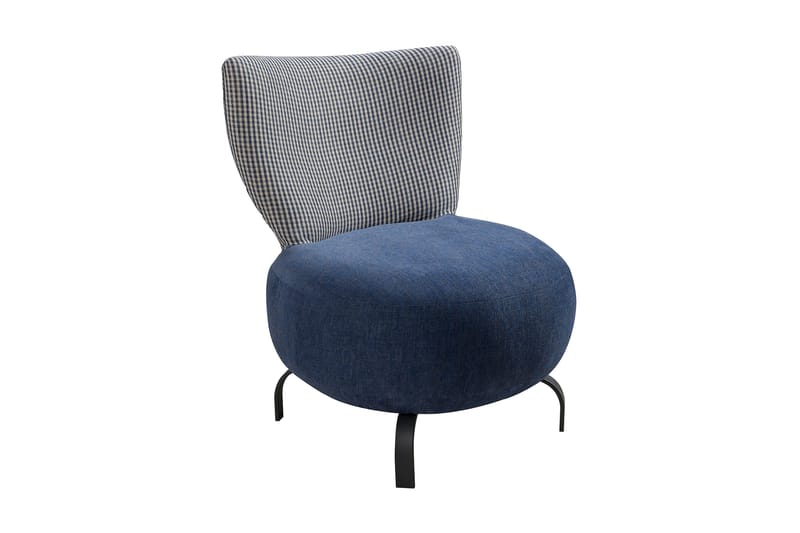 Lolya Fåtölj - Mörkblå/Natur - Möbler - Stolar & fåtöljer - Fåtölj - Fåtölj utan armstöd