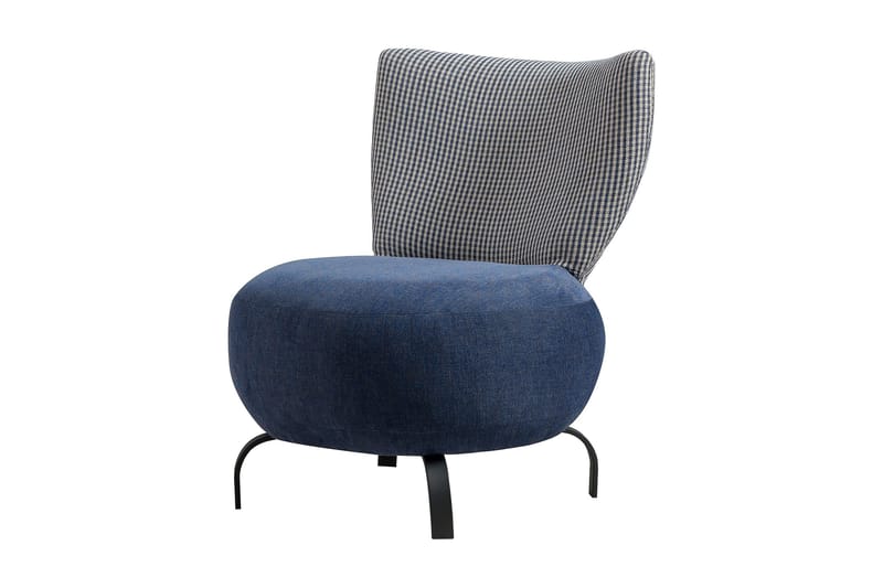 Lolya Fåtölj - Mörkblå/Natur - Möbler - Stolar & fåtöljer - Fåtölj - Fåtölj utan armstöd