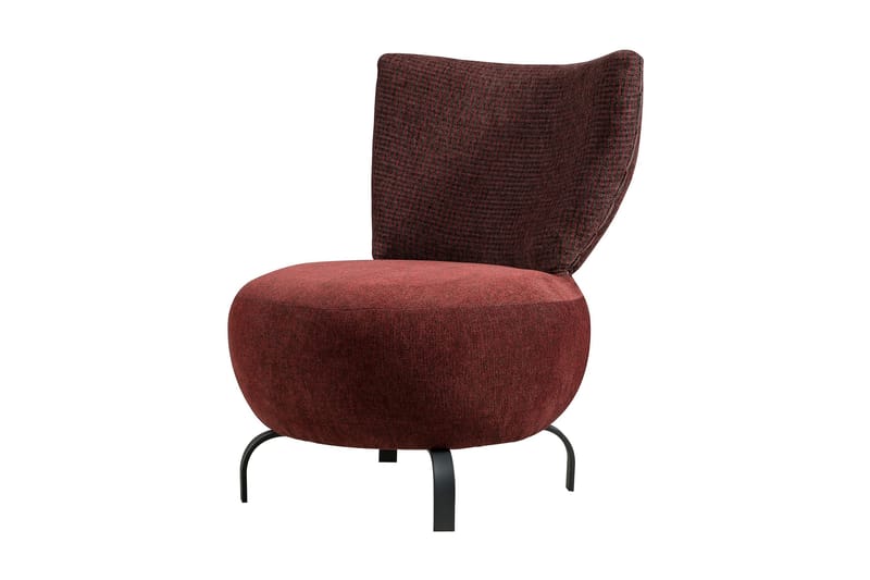 Lolya Fåtölj - Röd/Natur - Möbler - Stolar & fåtöljer - Fåtölj - Fåtölj utan armstöd