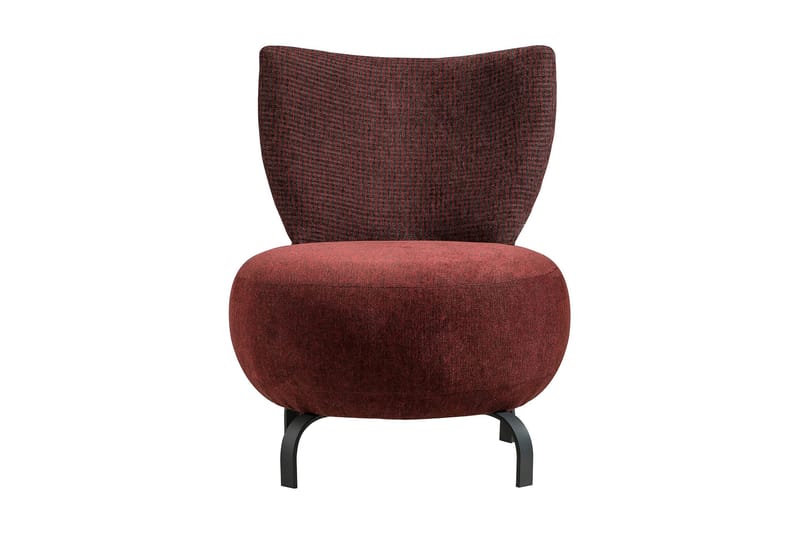 Lolya Fåtölj - Röd/Natur - Möbler - Stolar & fåtöljer - Fåtölj - Fåtölj utan armstöd