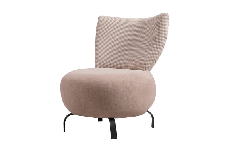 Lolya Fåtölj - Rosa/Natur - Möbler - Stolar & fåtöljer - Fåtölj - Fåtölj utan armstöd