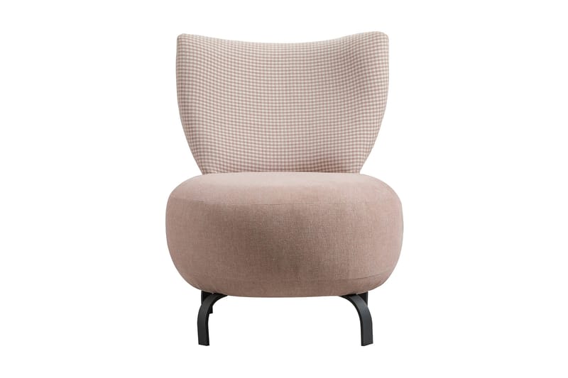 Lolya Fåtölj - Rosa/Natur - Möbler - Stolar & fåtöljer - Fåtölj - Fåtölj utan armstöd