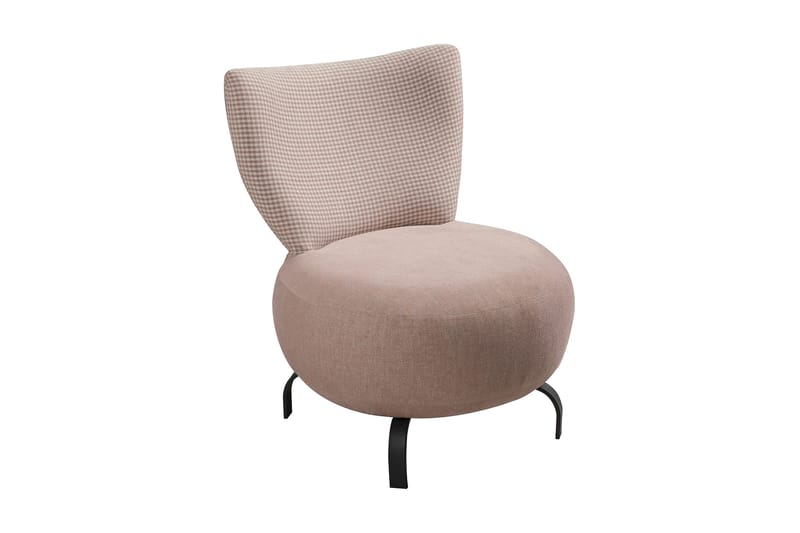 Lolya Fåtölj - Rosa/Natur - Möbler - Stolar & fåtöljer - Fåtölj - Fåtölj utan armstöd