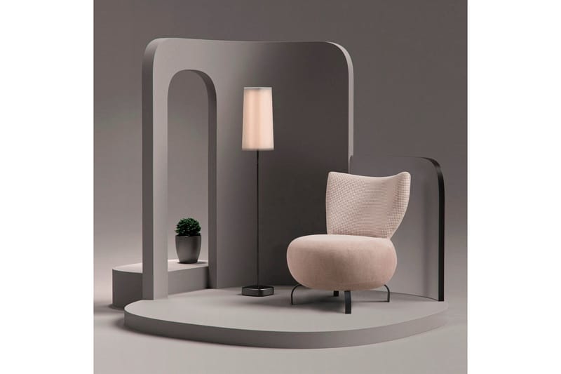 Lolya Fåtölj - Rosa/Svart - Möbler - Stolar & fåtöljer - Fåtölj - Fåtölj utan armstöd