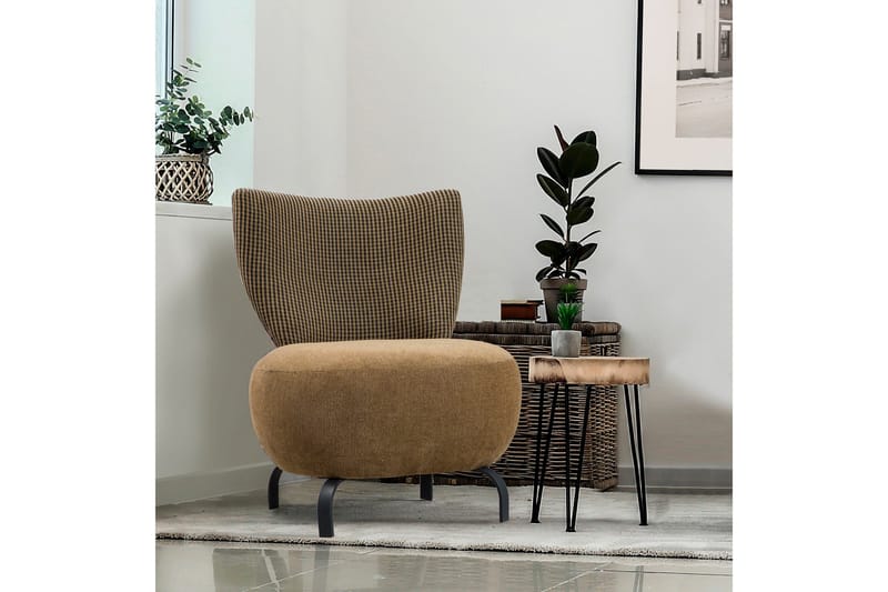 Lolya Fåtölj - Senapsgul/Natur - Möbler - Stolar & fåtöljer - Fåtölj - Fåtölj utan armstöd