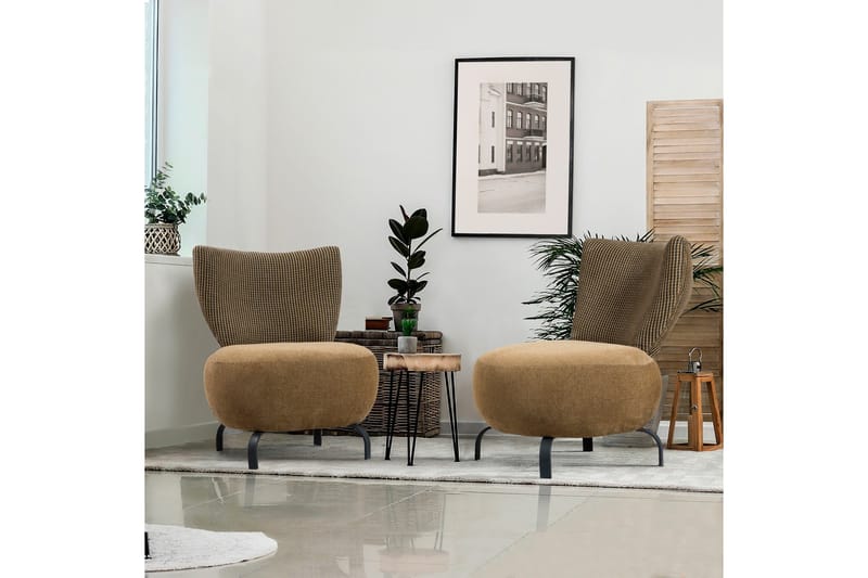 Lolya Fåtölj - Senapsgul/Natur - Möbler - Stolar & fåtöljer - Fåtölj - Fåtölj utan armstöd