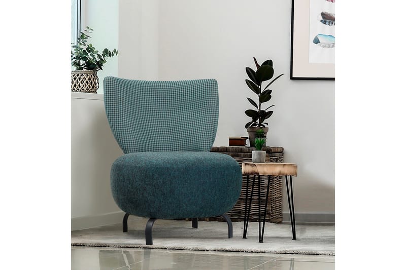 Lolya Fåtölj - Turkos/Svart - Möbler - Stolar & fåtöljer - Fåtölj - Fåtölj utan armstöd
