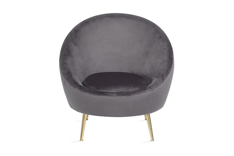 Rickli Fåtölj Sammet, Grå