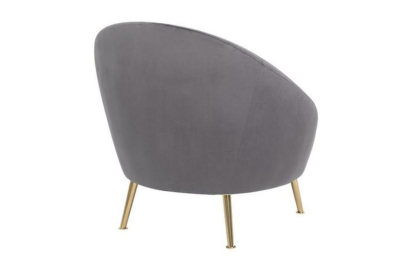 Rickli Fåtölj Sammet - Grå - Möbler - Stolar & fåtöljer - Fåtölj - Fåtölj utan armstöd