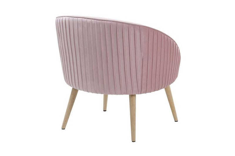 Skaten Sammetsfåtölj - Rosa - Möbler - Stolar & fåtöljer - Fåtölj - Fåtölj utan armstöd