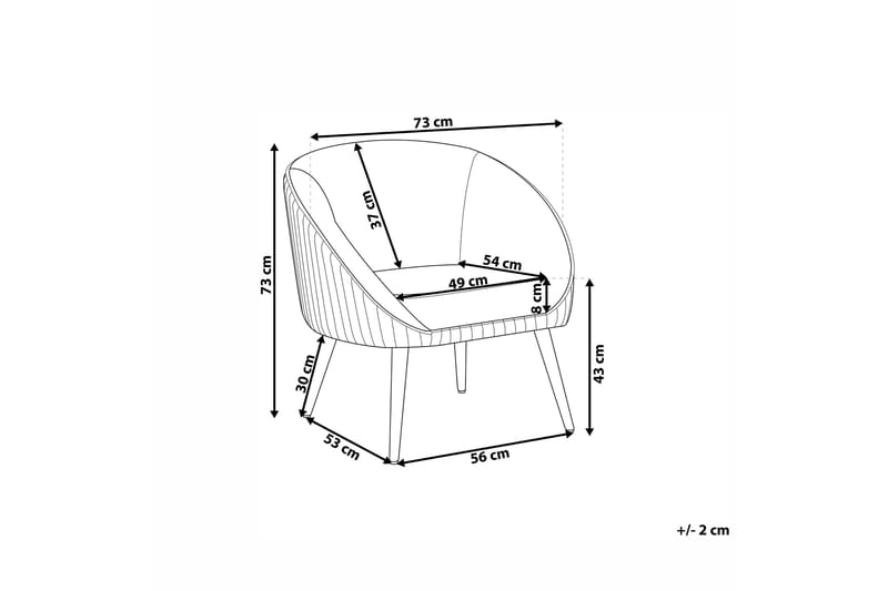 Skaten Sammetsfåtölj - Rosa - Möbler - Stolar & fåtöljer - Fåtölj - Fåtölj utan armstöd