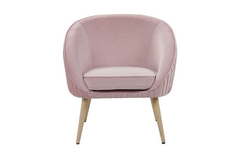 Skaten Sammetsfåtölj - Rosa - Möbler - Stolar & fåtöljer - Fåtölj - Fåtölj utan armstöd