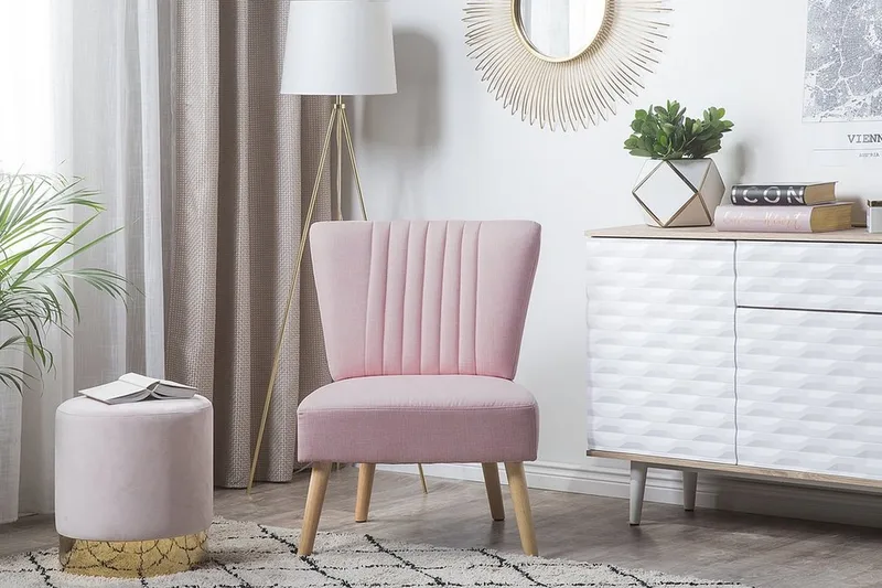 Vaasa Fåtölj - Rosa - Möbler - Stolar & fåtöljer - Fåtölj - Fåtölj utan armstöd